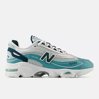 FADED TEAL with WHITE