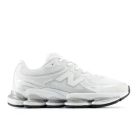 WHITE with SILVER METALLIC