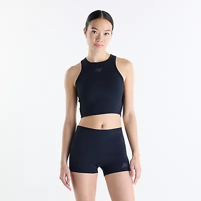 New Balance Укороченная майка Fitted Crop Tank