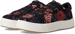 Black/Pink Floral Canvas
