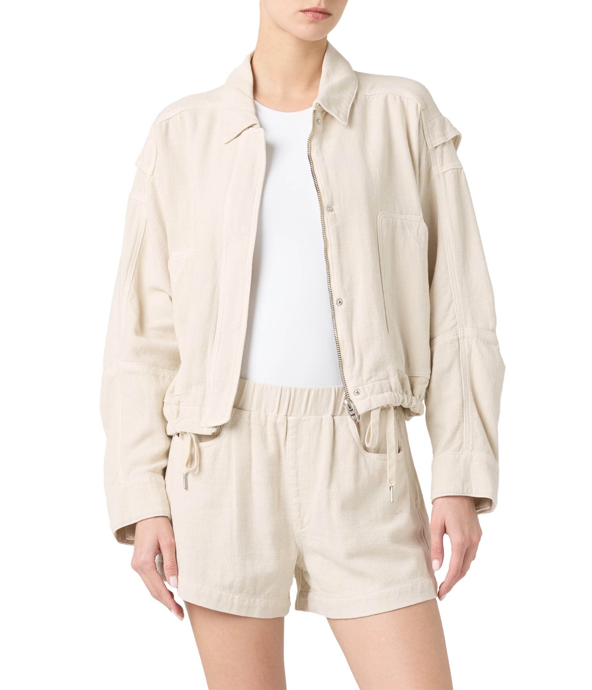 Oyster Bar Linen Utility Jacket