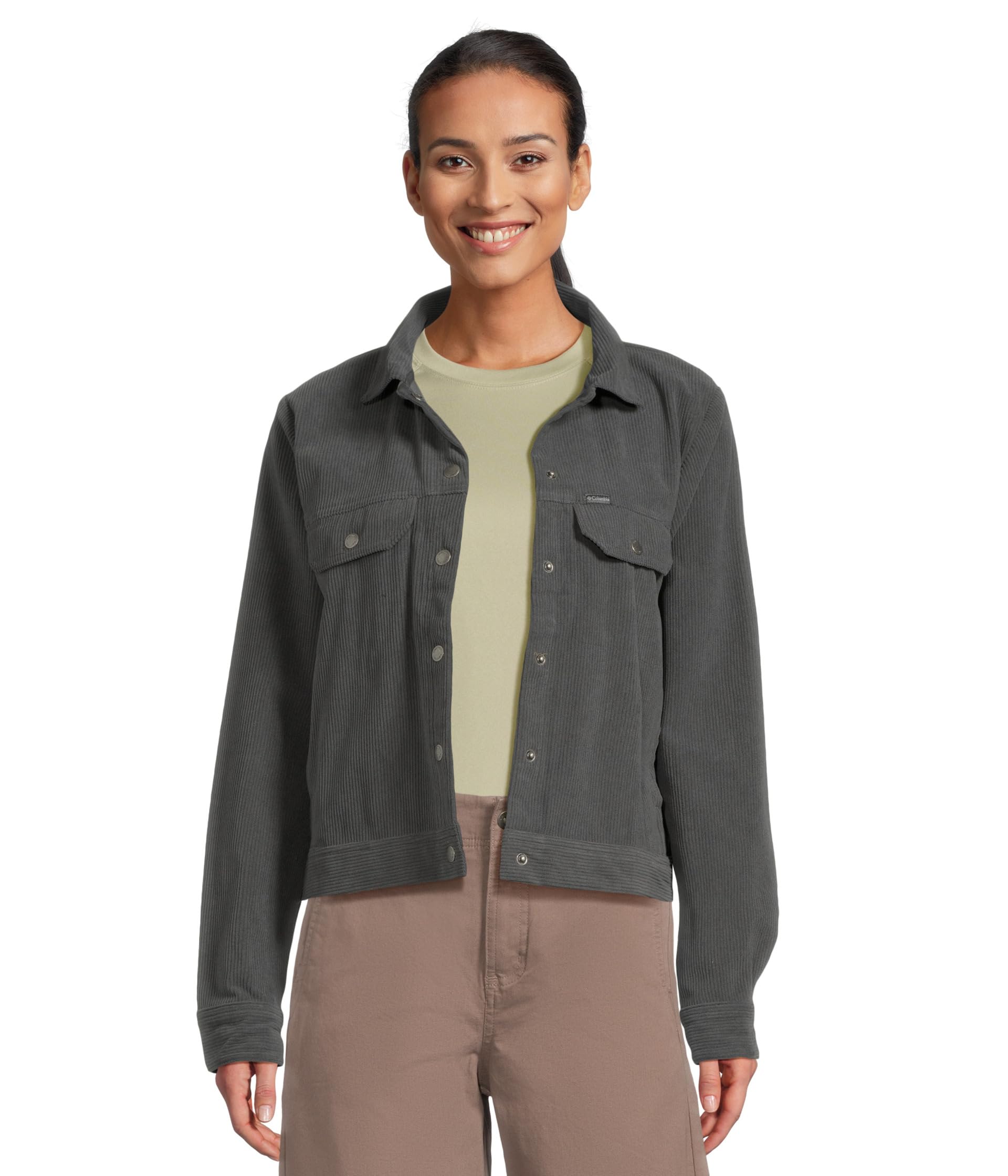 Columbia Blue Point Creek Short Corduroy рубашка-куртка Женский