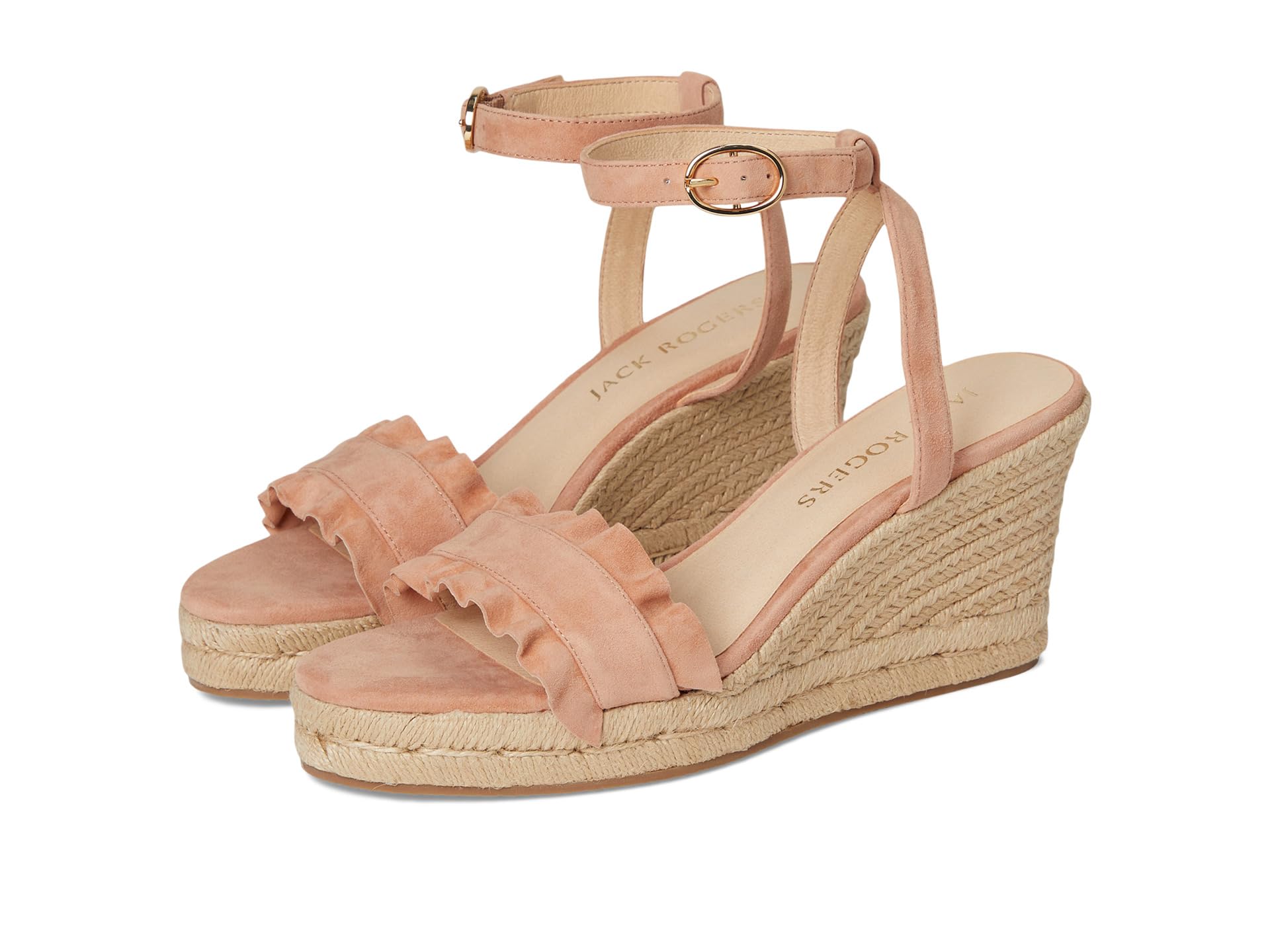 Rozette Ruffle Wedge