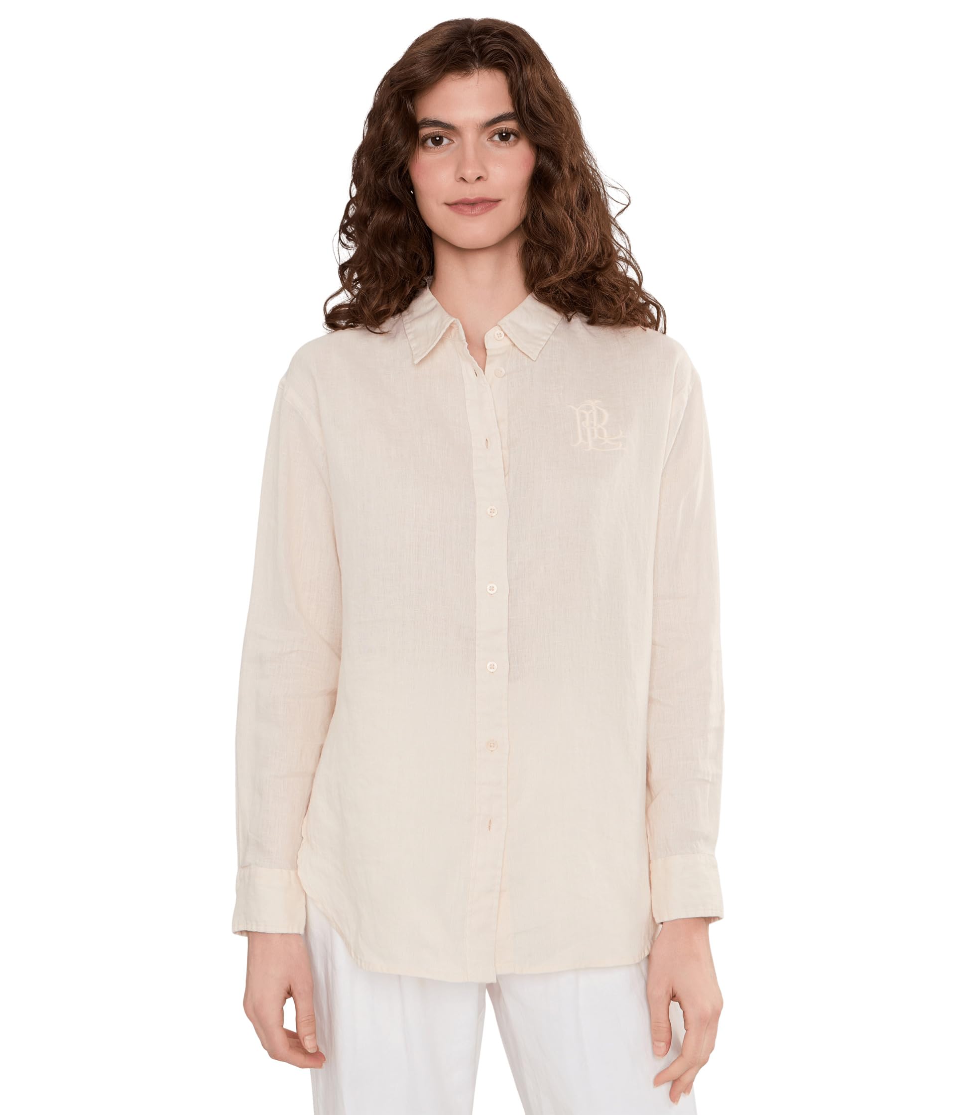 Lauren Ralph Lauren рубашка из льна свободного кроя