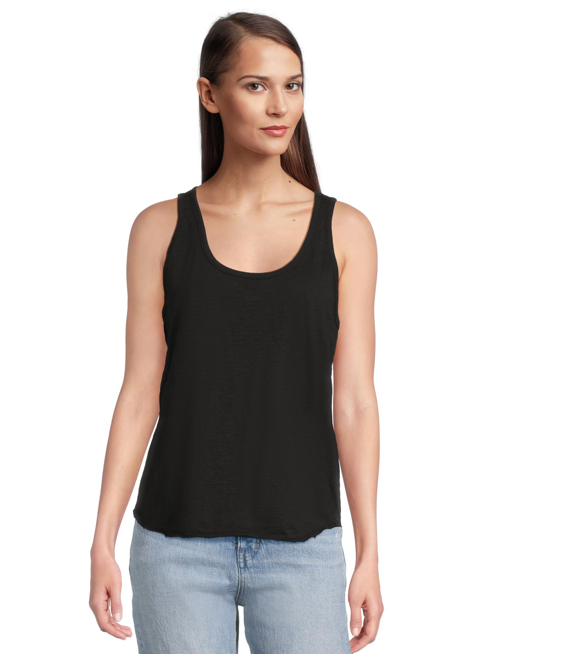 Curve Hem Scoop Neck Tank