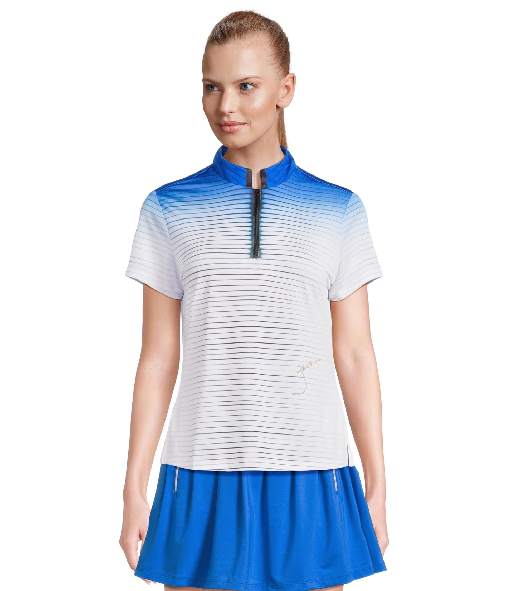 Flux Print Short Sleeve Top