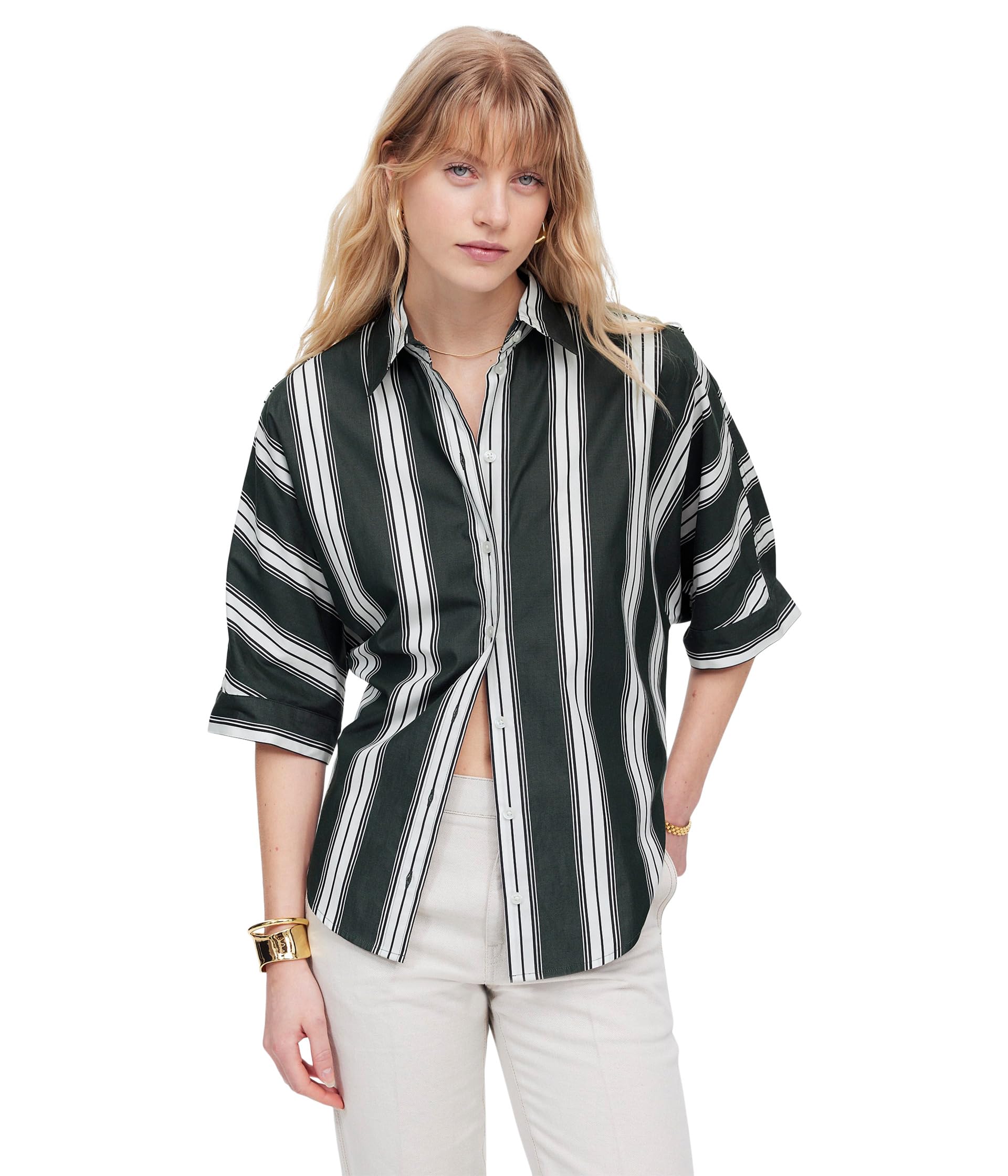 Madewell Oversized рубашка с коротким рукавом Женский
