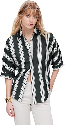 Madewell Oversized рубашка с коротким рукавом Женский