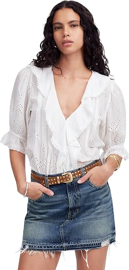 Мини-юбка Madewell 5 Pocket Postage Stamp Denim In Croswell