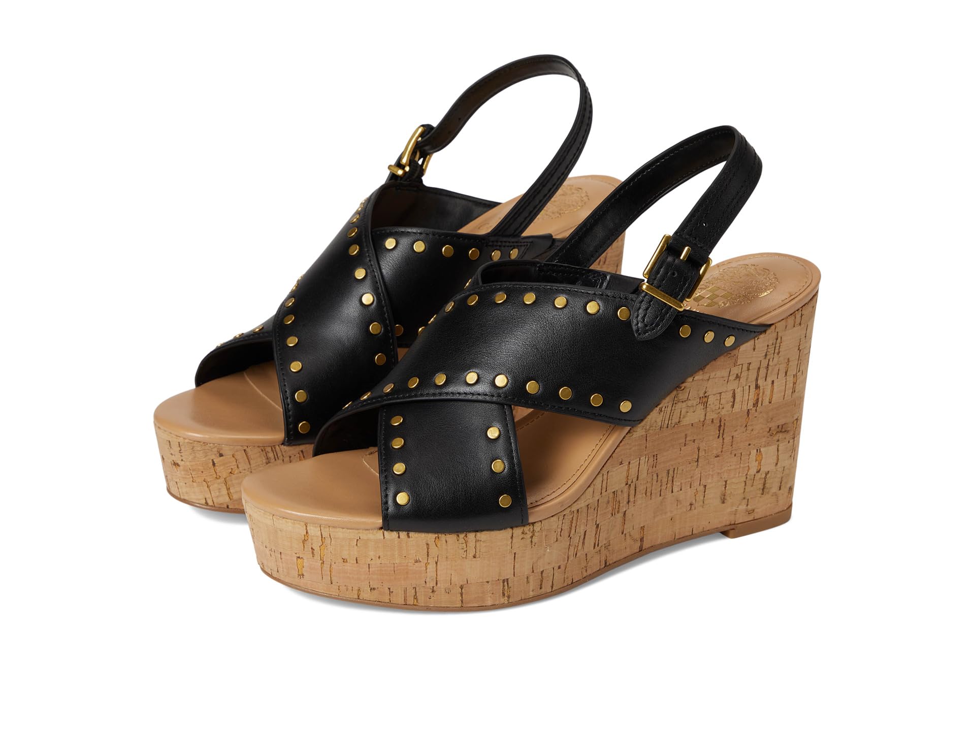 Ellna Cross-band Wedge Sandals