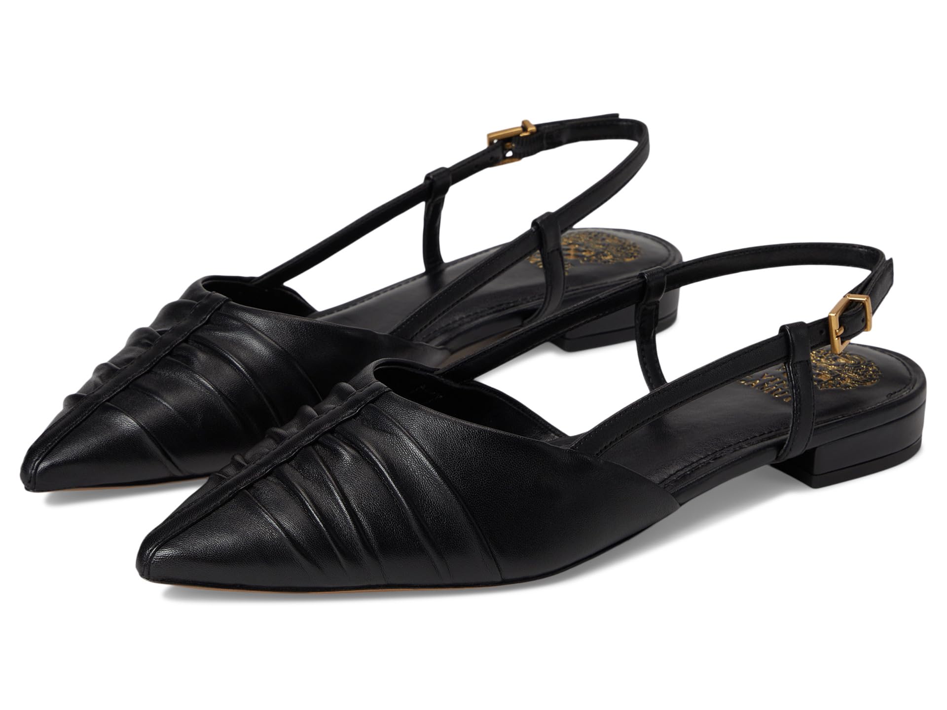 Agnes Bunched Toe Slingback Flat Mules