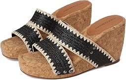 Vickta Woven Band Cork Wedge Sandals