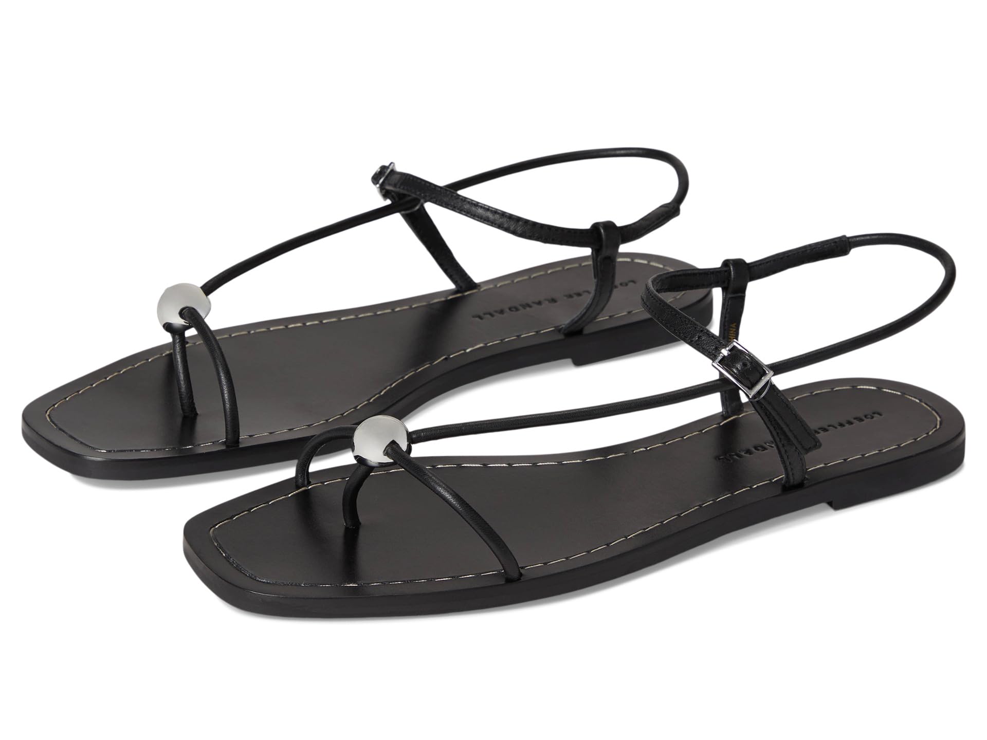 Lara Strappy Flat Sandals With Ball