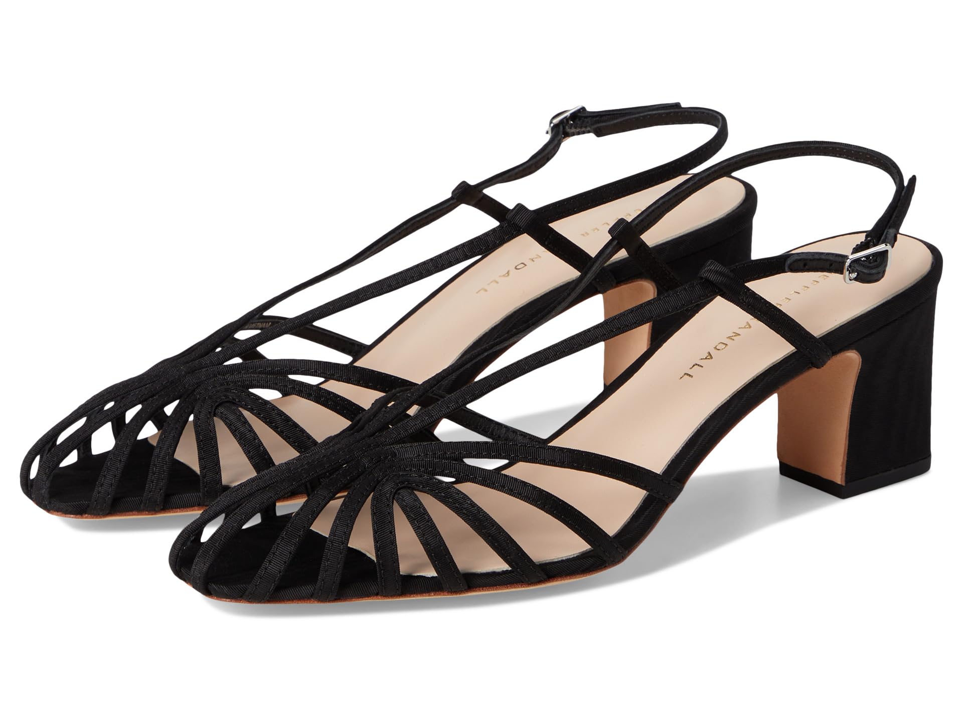 Priscilla Lattice Slingback Mid Heel Sandals