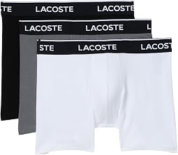 Мужские боксеры-брифы Lacoste Cotton Stretch Essentials 3-Pack