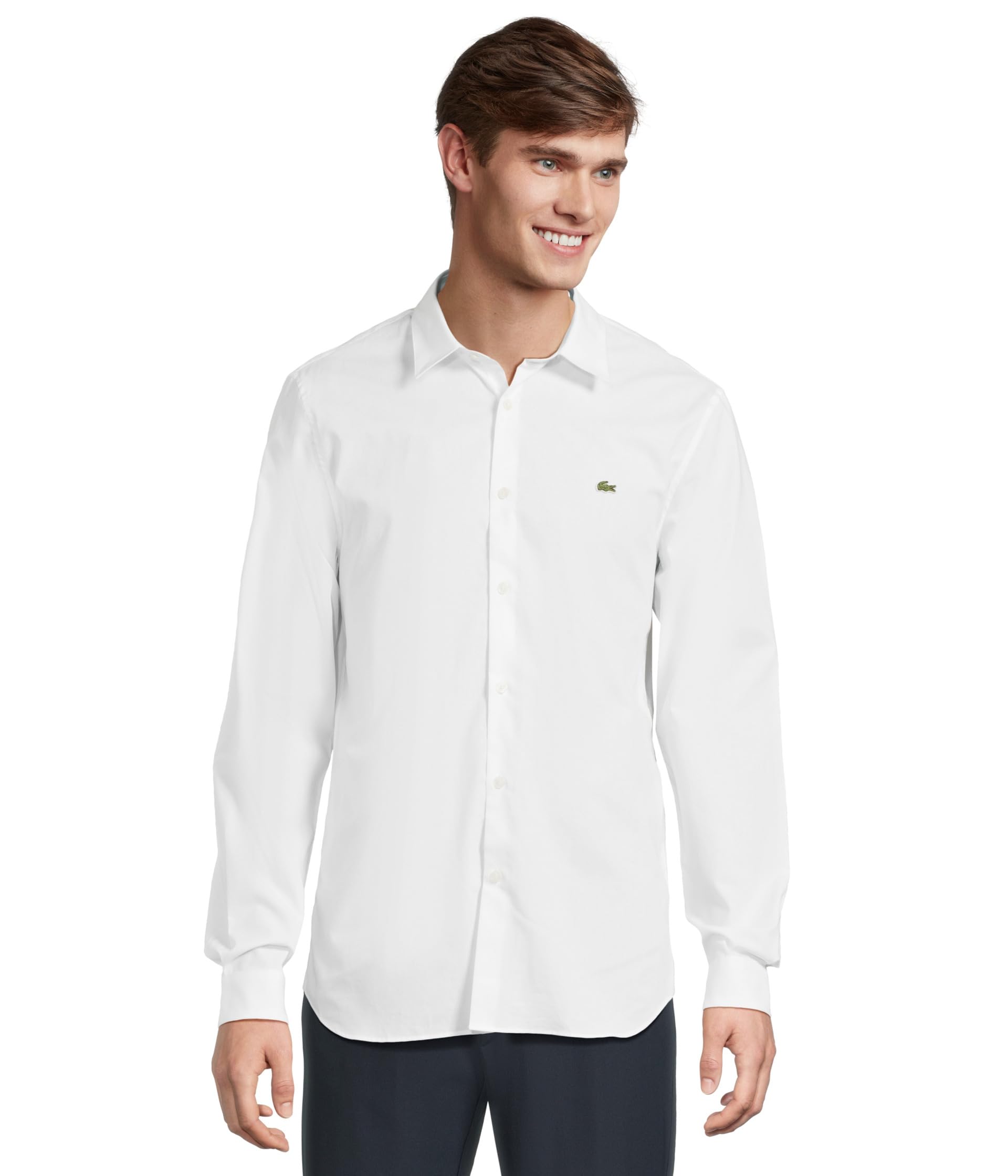 Рубашка Slim Fit Stretch Cotton Poplin Lacoste