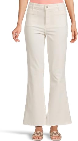 Marlow Skimmer with Welt Pockets in Tonal Ecru