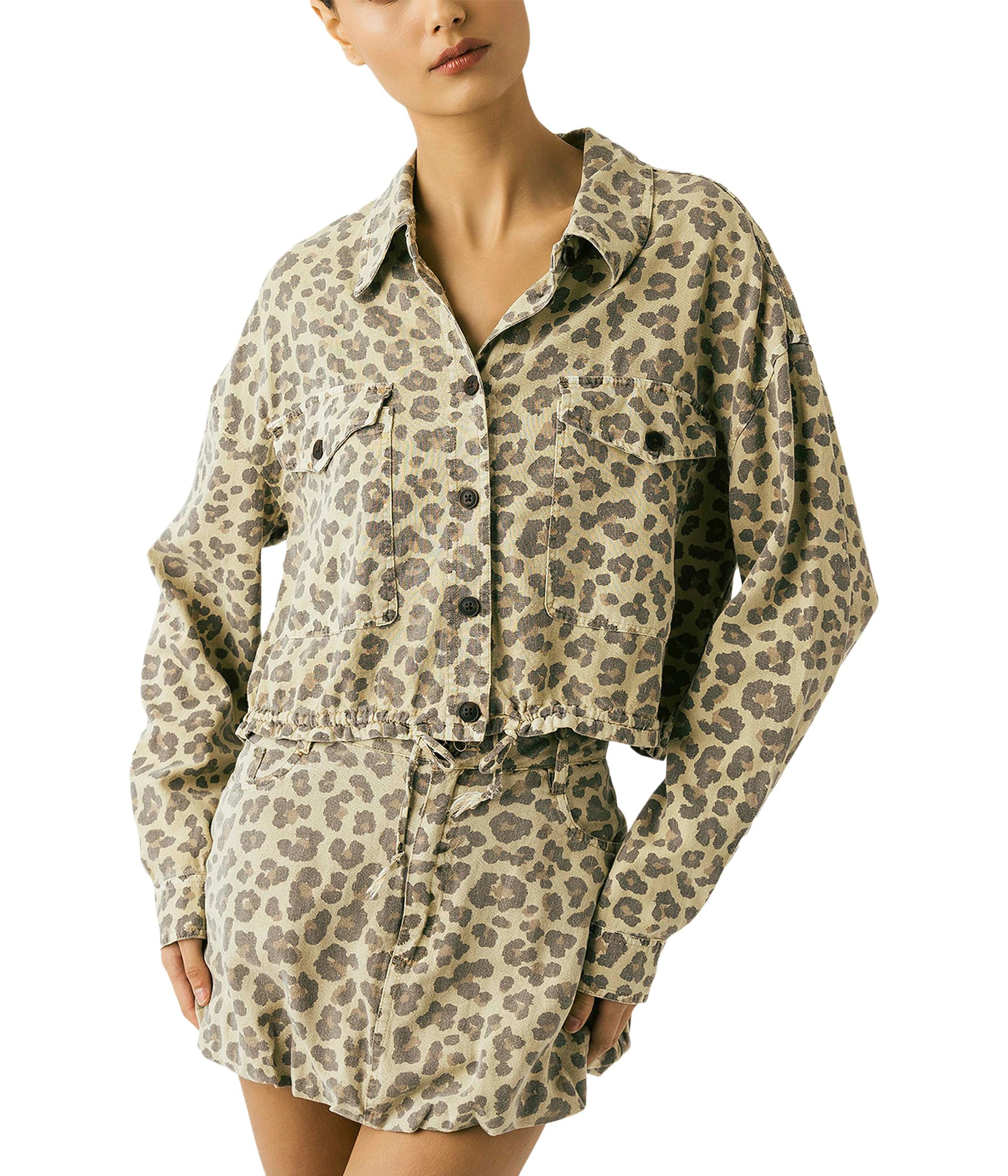 Wild Short Lightweight Leopard рубашка-куртка