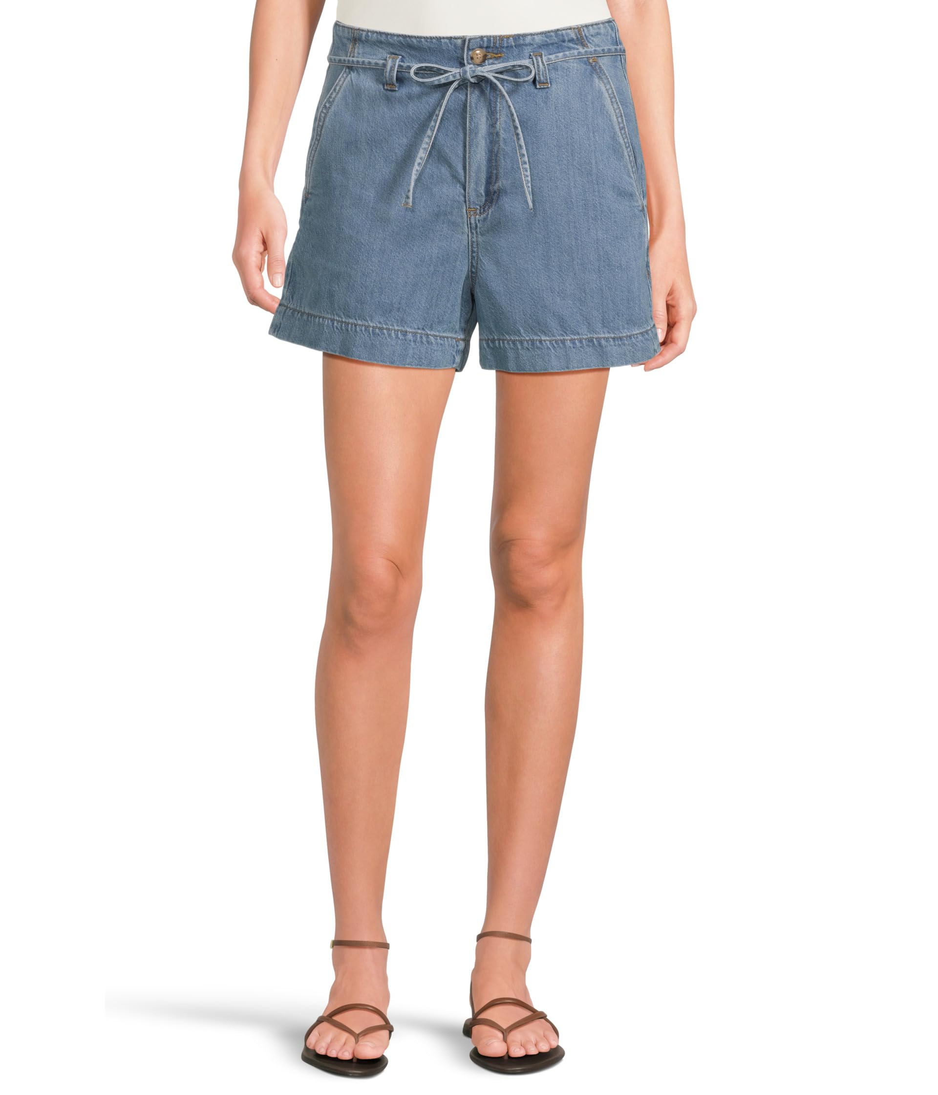 Anessa Shorts with Waist Tie in Tranquility