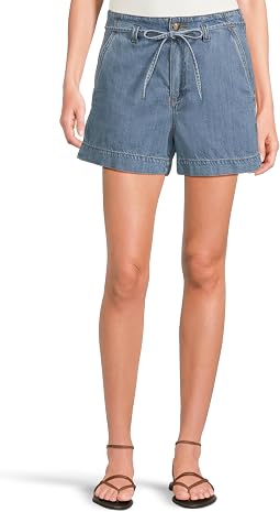 Anessa Shorts with Waist Tie in Tranquility