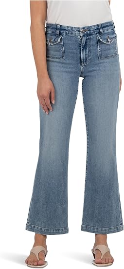Джинсы Kelsey High Rise Ankle Flare Clean Hem