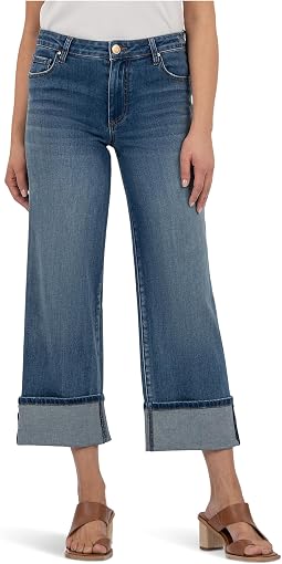 Charlotte High Rise Wide Leg Roll Up