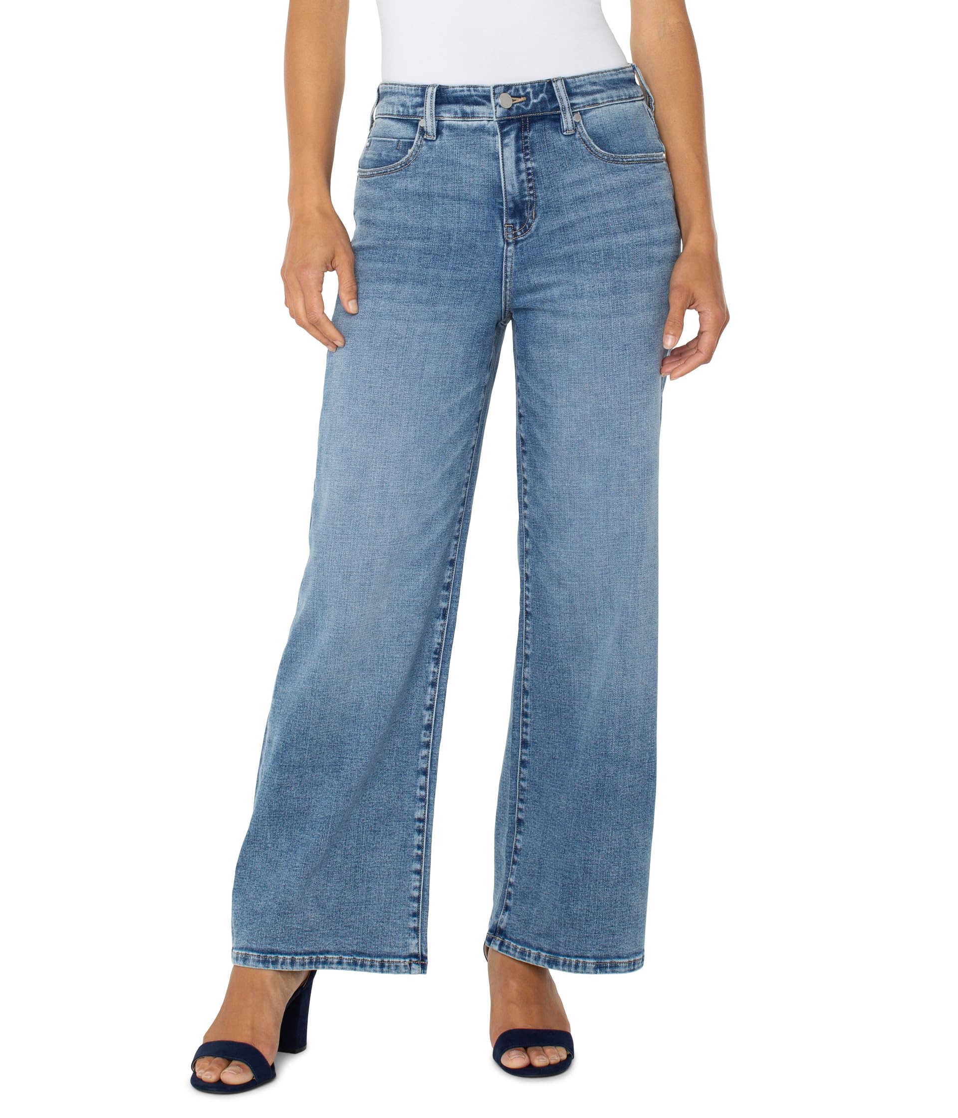 Stride High-Rise Wide Leg Jeans