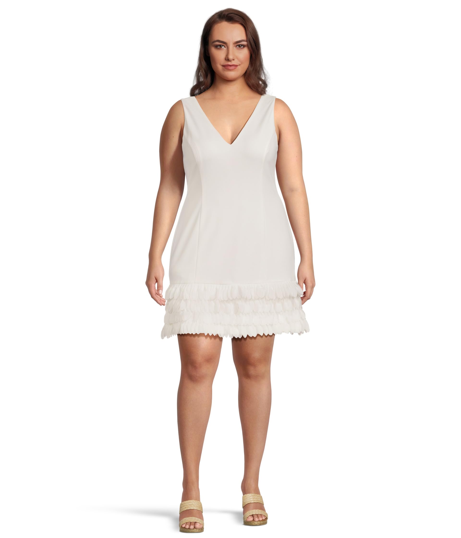 Короткое платье 3d Petal Crepe от Adrianna Papell