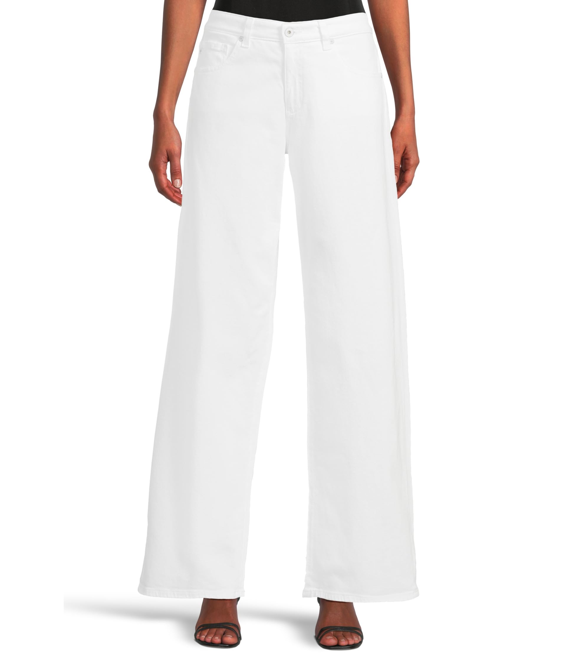 Adria Low Rise Baggy Wide Leg in Gallery White