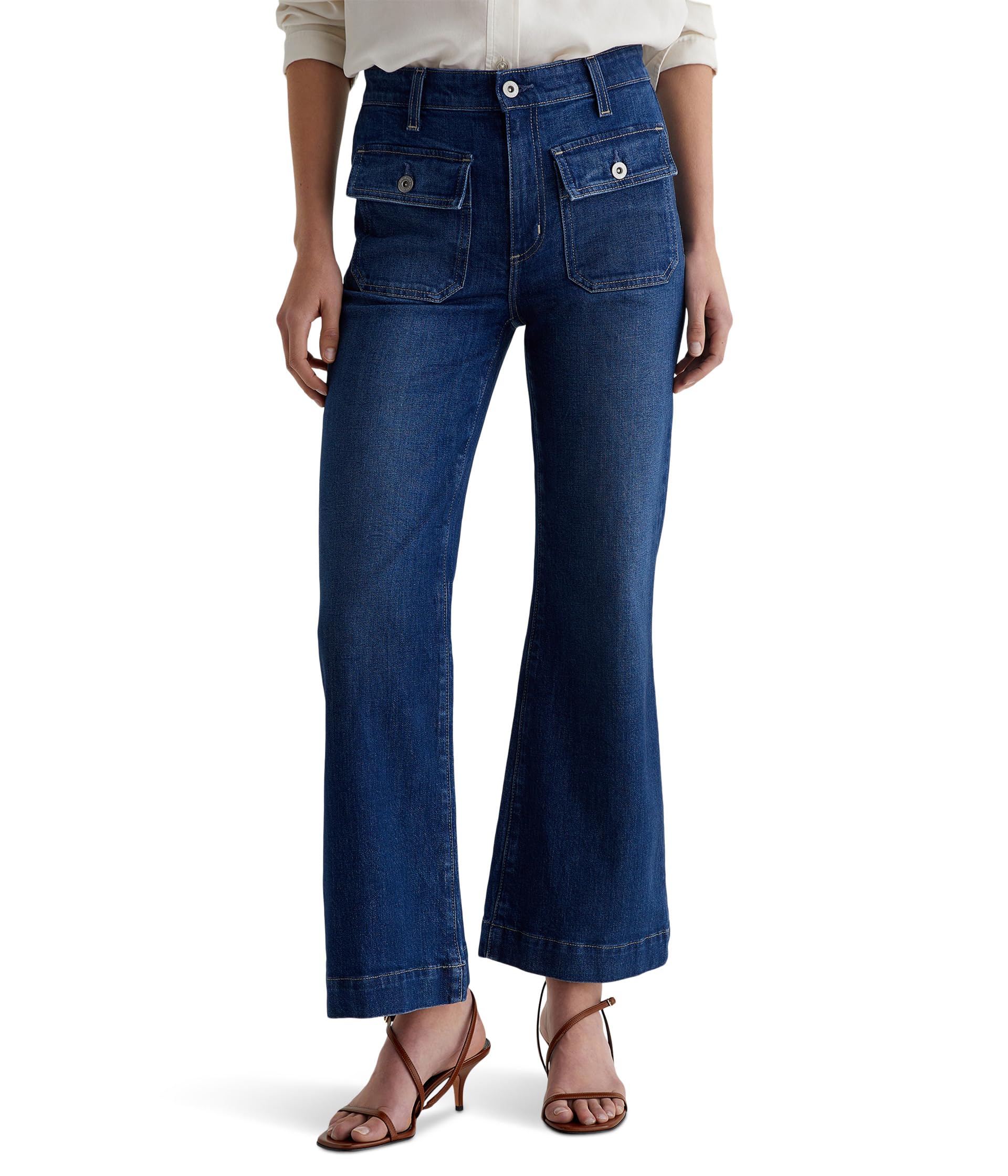 Bonnie Mid-Rise Relaxed Flare in Shallow
