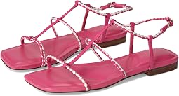 Pink/White Leather