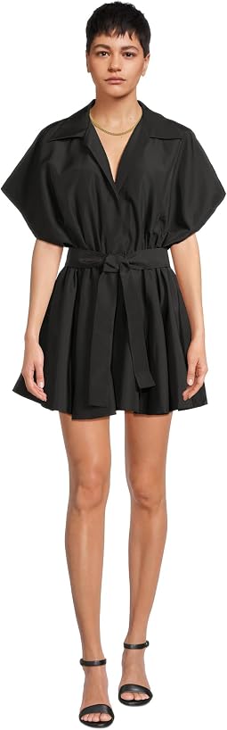 Super Oversized Sleeveless Boyfriend Neck Shirt Flared Mini Dress