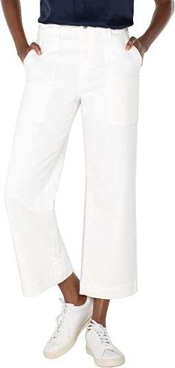 Stride High-rise Wide Leg Crop With Patch Pockets