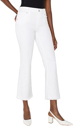 Gia Glider Crop Flare With Fray Hem