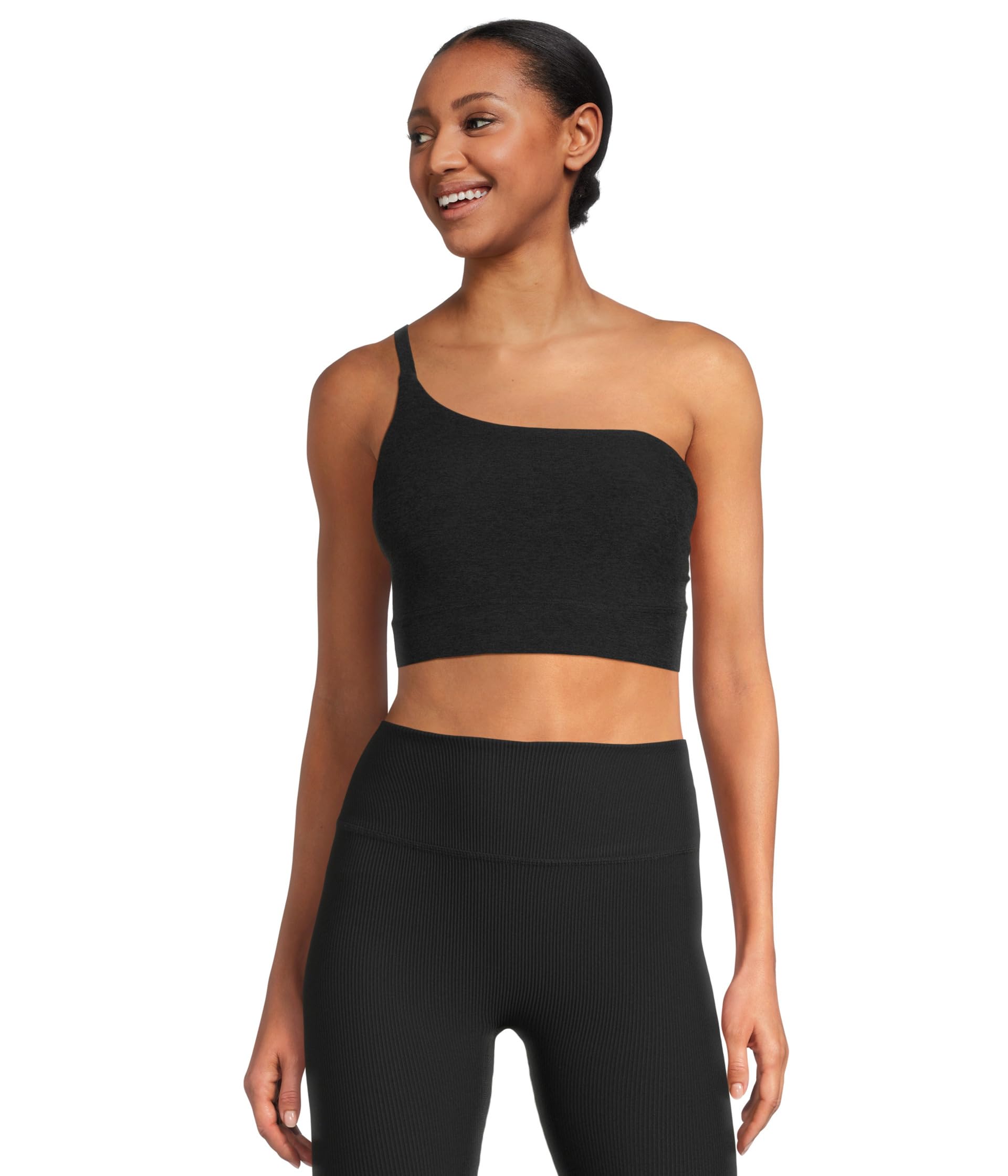 Spacedye One Shoulder Long Line Light Support Bra