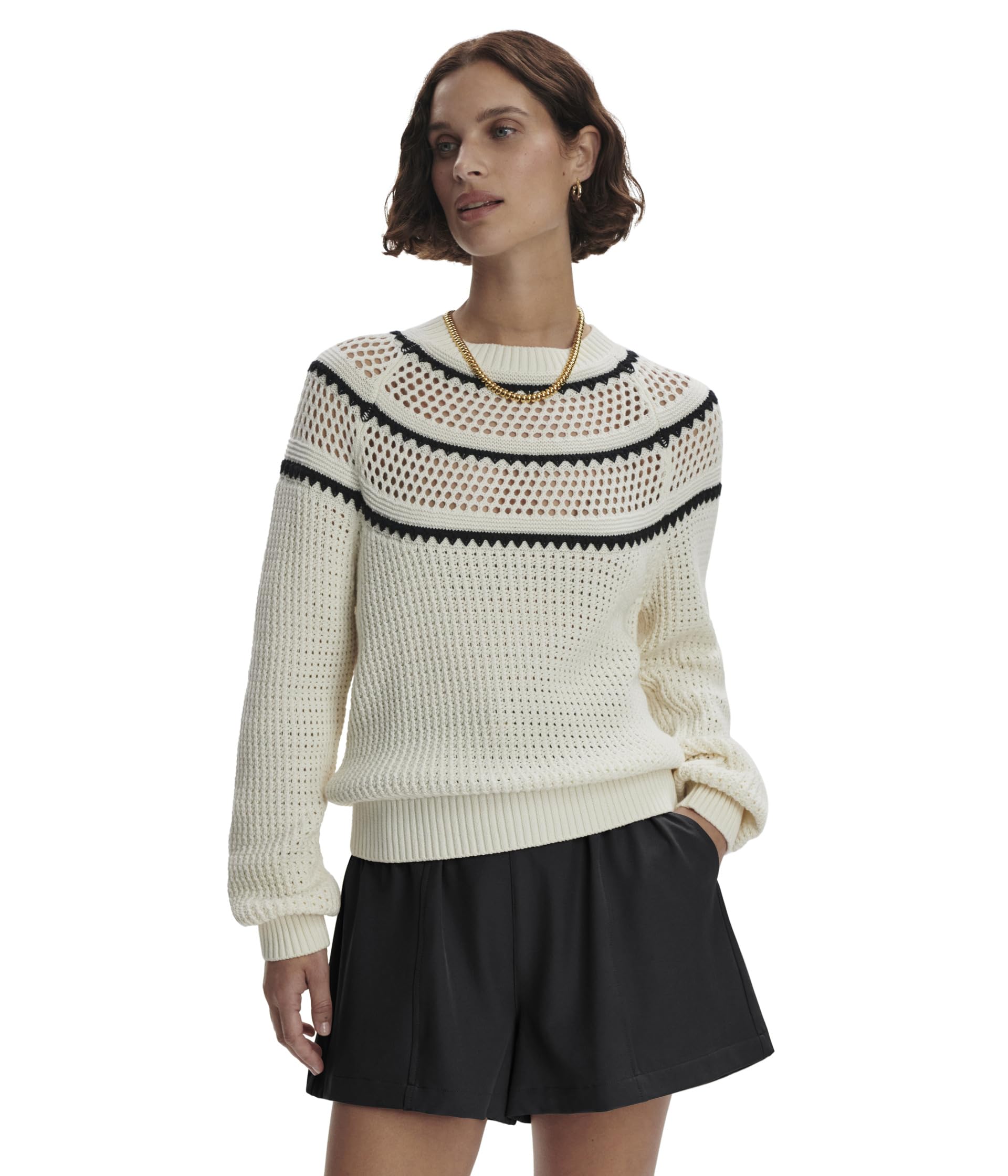 Padbury Pointelle Knit Sweater