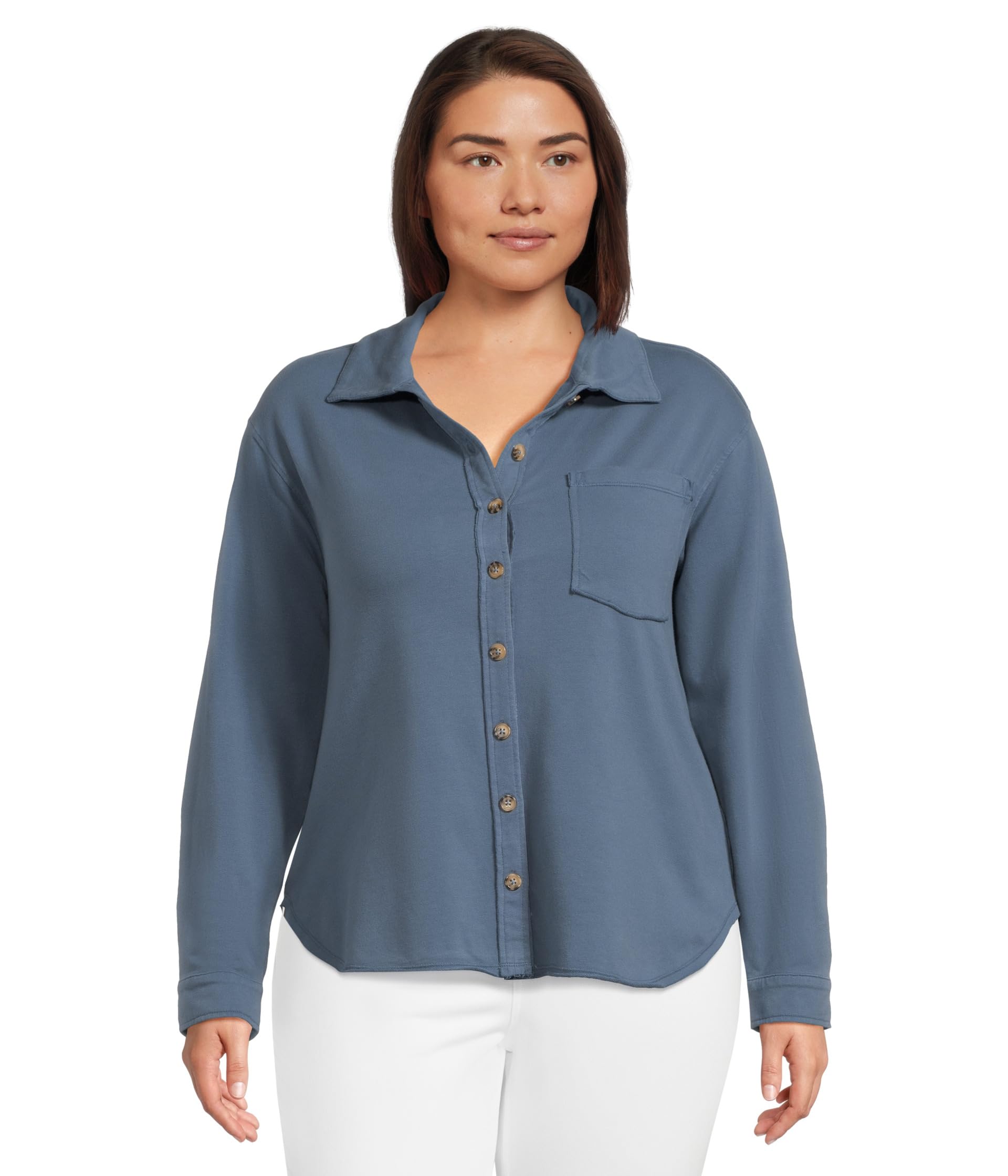 Long Sleeve Button Front Shacket