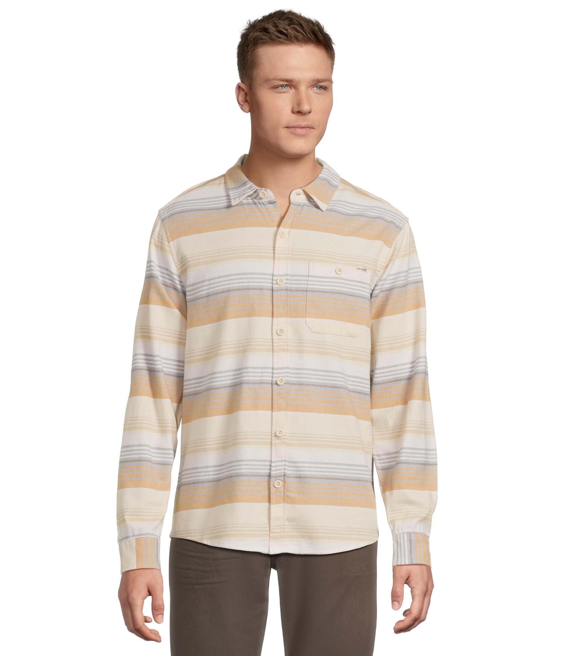 Portland Stripe Strch Flnnl Long Sleeve