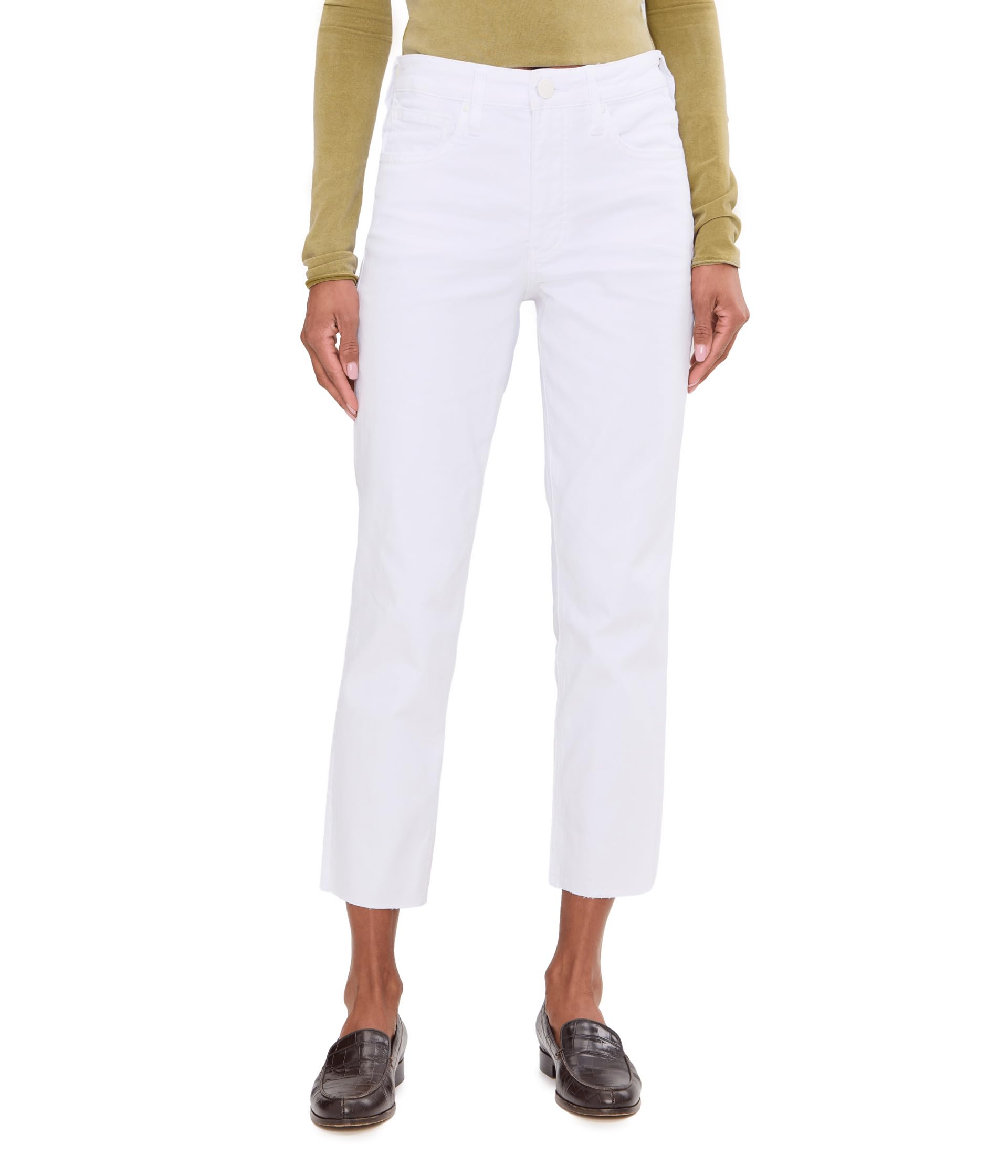 Rachael High-Rise Fab Ab Mom Raw Hem