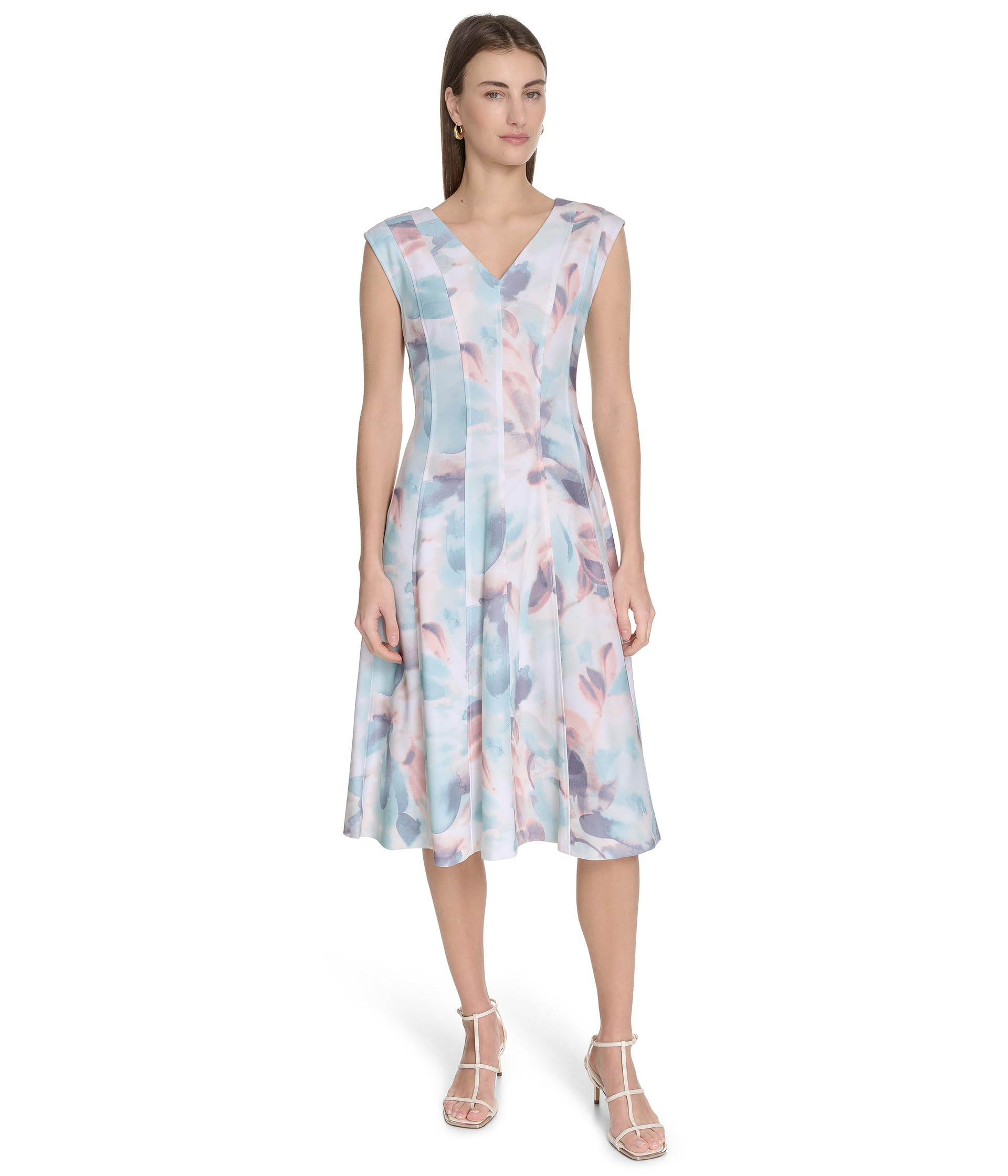 Printed Seamed Aline
