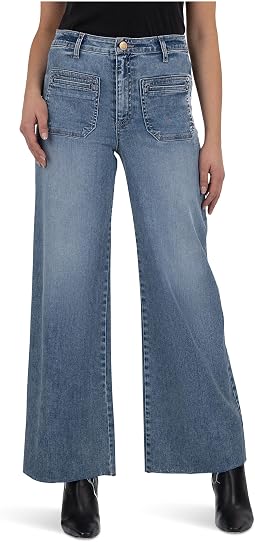 Meg High-Rise Wide Leg Patch Pocket