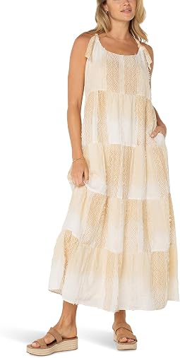Tie Strap Easy Fit Woven Maxi Dress