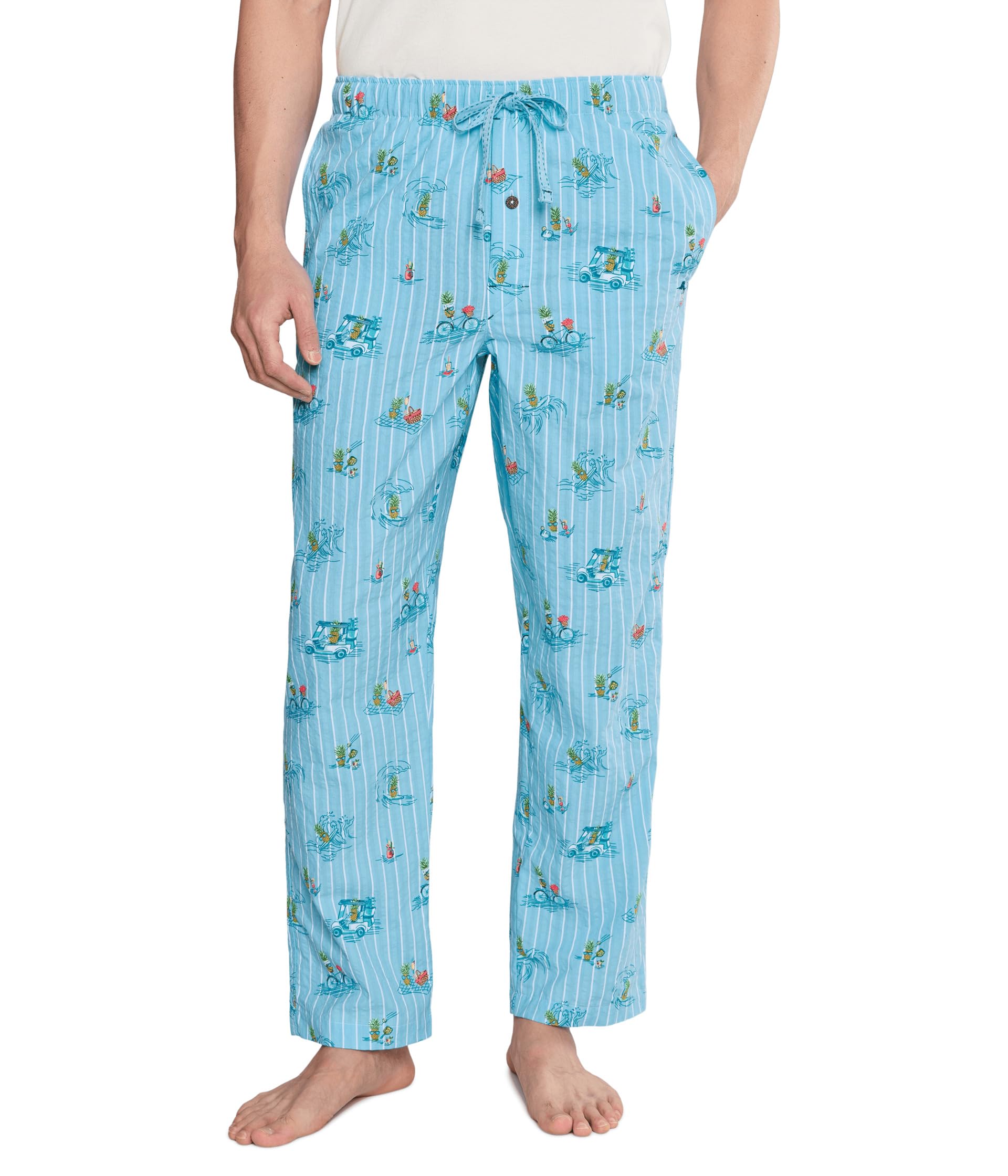 Cotton Seersucker Woven Pants