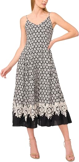Spaghetti Strap A-line Maxi Dress