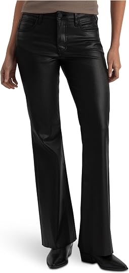 Stella High-Rise Fab Ab Flare With Raw Hem in Black