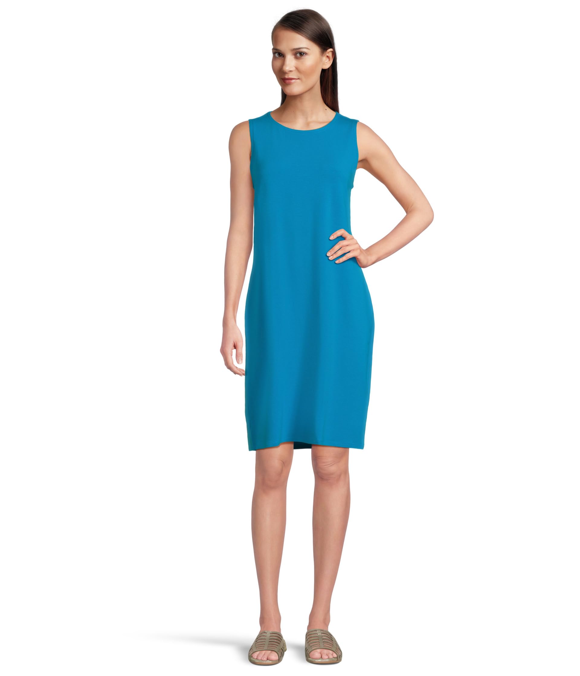 Round Neck Knee Length Dress