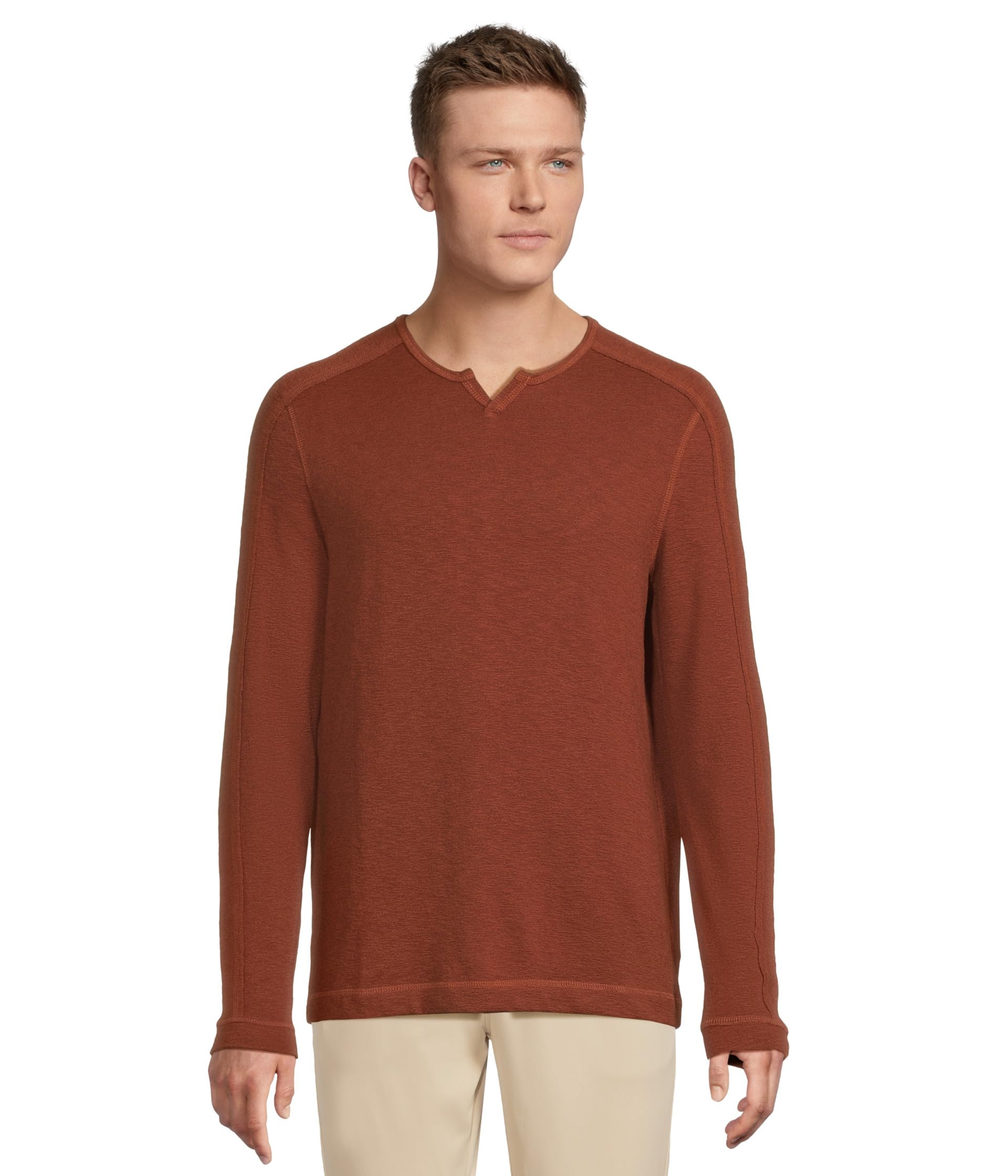 Split-neck Pullover