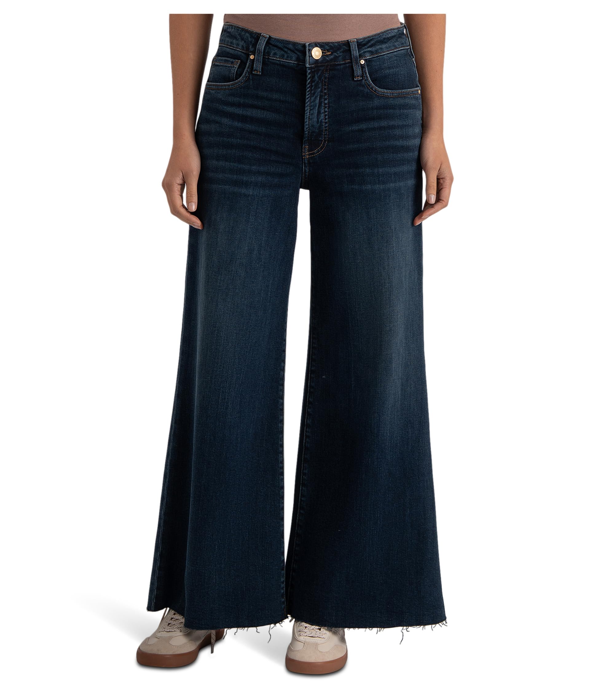 Ryan High-rise Fab Ab Super Wide Leg Raw Hem
