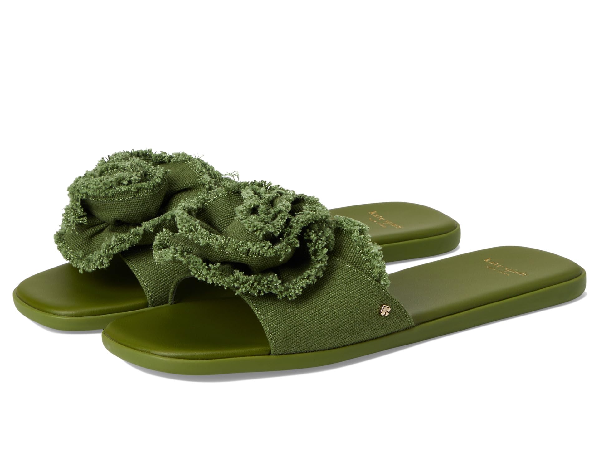 Flourish Canvas Flat Sandals