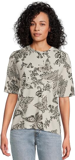 The Janie Favorite Fitted Elbow Sleeve Tee- Sydnee